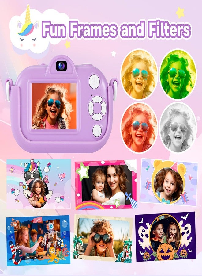 MAVOKIS Kids Camera Digital Camera for Age 3-8, 1080P Toddler Camera for Kid with 32GB SD Card, Toddler Girls Toys Age 6-9, Christmas Birthday Gifts for Children, Purple - Image 4